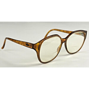 VTG Christian Dior 2160 Womens Brown Square 55-14mm Eyeglasses FRAMES ONLY